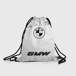 Мешок для обуви BMW speed шины на светлом: символ, надпись