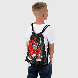 Рюкзак-мешок Santa Claus Samurai, цвет: 3D-принт — фото 2