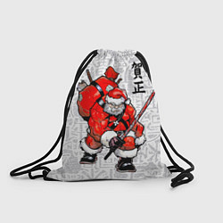 Мешок для обуви Santa Claus Samurai with katana