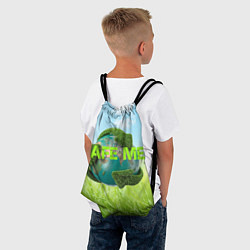 Рюкзак-мешок Спаси планету, цвет: 3D-принт — фото 2