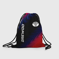 Рюкзак-мешок Daewoo красный карбон, цвет: 3D-принт