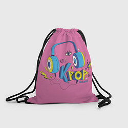Рюкзак-мешок K-pop музыка, цвет: 3D-принт