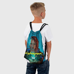 Рюкзак-мешок Cyberpunk - Киберпанк, цвет: 3D-принт — фото 2