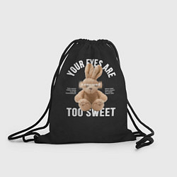 Рюкзак-мешок Rabbit too sweet, цвет: 3D-принт