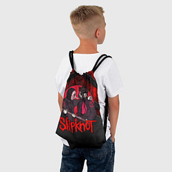 Рюкзак-мешок Slipknot black and red, цвет: 3D-принт — фото 2