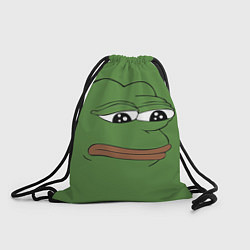 Рюкзак-мешок Лягушонок Pepe грустит, цвет: 3D-принт
