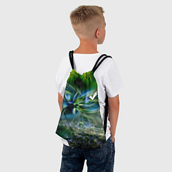 Рюкзак-мешок Манитные поля - абстракция, цвет: 3D-принт — фото 2