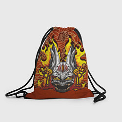 Рюкзак-мешок Огненный кролик, цвет: 3D-принт