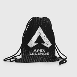 Мешок для обуви Apex Legends с потертостями на темном фоне
