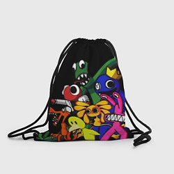 Рюкзак-мешок Персонажи из радужных друзей, цвет: 3D-принт