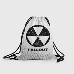 Мешок для обуви Fallout с потертостями на светлом фоне