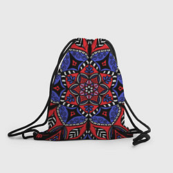 Рюкзак-мешок Мандала в цветах триколора, цвет: 3D-принт