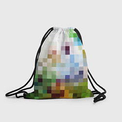 Рюкзак-мешок Пиксельная абстракция, цвет: 3D-принт