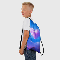 Рюкзак-мешок Облако в форме сердца, цвет: 3D-принт — фото 2