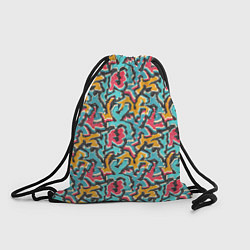 Рюкзак-мешок Граффити абстракт гранж, цвет: 3D-принт