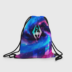 Рюкзак-мешок Skyrim неоновый космос, цвет: 3D-принт