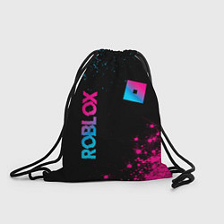 Рюкзак-мешок Roblox - neon gradient: надпись, символ, цвет: 3D-принт