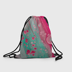 Рюкзак-мешок Розовые и голубые краски, цвет: 3D-принт