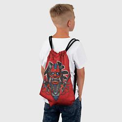 Рюкзак-мешок Самурай - демон, цвет: 3D-принт — фото 2
