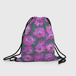 Рюкзак-мешок Яркие хризантемы, цвет: 3D-принт