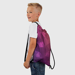 Рюкзак-мешок Разноцветные полигоны, цвет: 3D-принт — фото 2