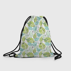 Рюкзак-мешок Цветы и птицы, цвет: 3D-принт