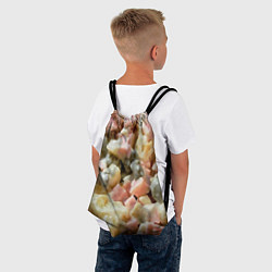 Рюкзак-мешок Салат оливье, цвет: 3D-принт — фото 2
