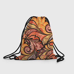 Рюкзак-мешок Multicolored branching floral patterns, цвет: 3D-принт