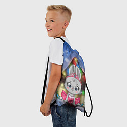 Рюкзак-мешок Зайка на шпагате, цвет: 3D-принт — фото 2