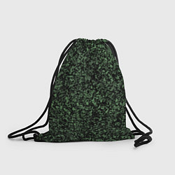 Рюкзак-мешок Черный и зеленый камуфляжный, цвет: 3D-принт
