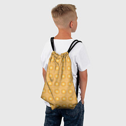 Рюкзак-мешок Желтые пузыри, цвет: 3D-принт — фото 2