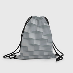 Рюкзак-мешок Серое множество объёмных блоков, цвет: 3D-принт