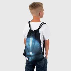 Рюкзак-мешок Тёмная арка и свет в космосе, цвет: 3D-принт — фото 2