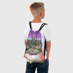 Рюкзак-мешок Глазов - Площадь Свободы и вокзал, цвет: 3D-принт — фото 2