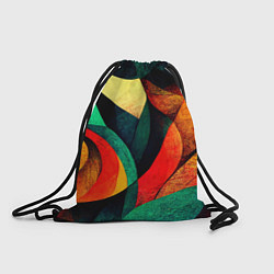 Рюкзак-мешок Текстурированная цветная абстракция, цвет: 3D-принт