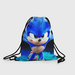 Рюкзак-мешок Sonic неоновый дым, цвет: 3D-принт