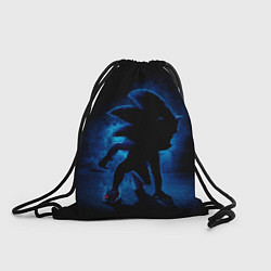 Рюкзак-мешок Sonic - dark theme, цвет: 3D-принт