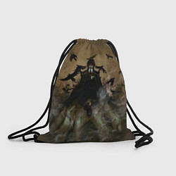Рюкзак-мешок Уэнсдэй и вороны, цвет: 3D-принт