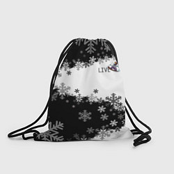 Рюкзак-мешок Сноуборд черно-белый, цвет: 3D-принт