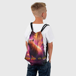 Рюкзак-мешок Фееричная капибару, цвет: 3D-принт — фото 2