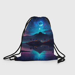 Рюкзак-мешок Ночное небо, пейзаж, цвет: 3D-принт
