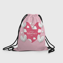 Рюкзак-мешок Сердце на день святого валентина, цвет: 3D-принт