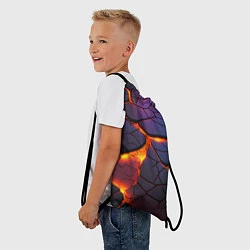 Рюкзак-мешок Неоновая лава - течение, цвет: 3D-принт — фото 2