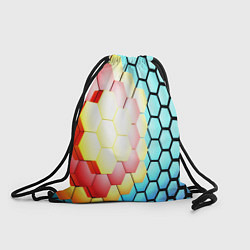 Рюкзак-мешок Shape abstract color, цвет: 3D-принт