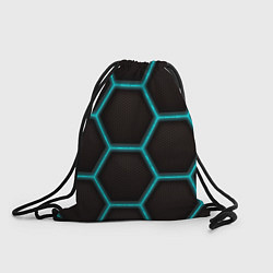 Рюкзак-мешок Стальная броня соты, цвет: 3D-принт