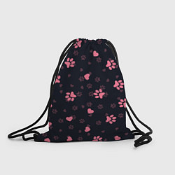 Рюкзак-мешок Лапки котиков, цвет: 3D-принт