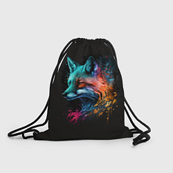 Рюкзак-мешок Неоновая лисичка, цвет: 3D-принт