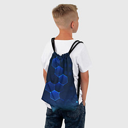 Рюкзак-мешок Абстрактная сетка, цвет: 3D-принт — фото 2