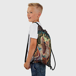 Рюкзак-мешок Семейство лунных сов, цвет: 3D-принт — фото 2