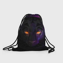 Рюкзак-мешок Неоновая пантера, цвет: 3D-принт